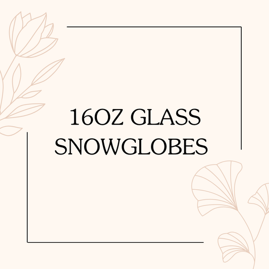 16oz glass snowglobes